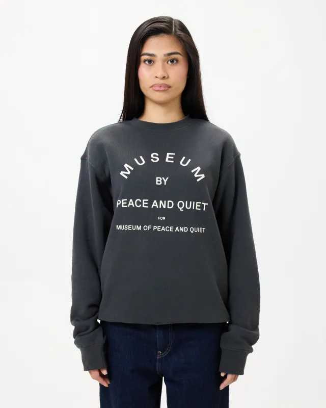 Museum by PQ Crewneck - Black made by Museum of Peace and Quiet