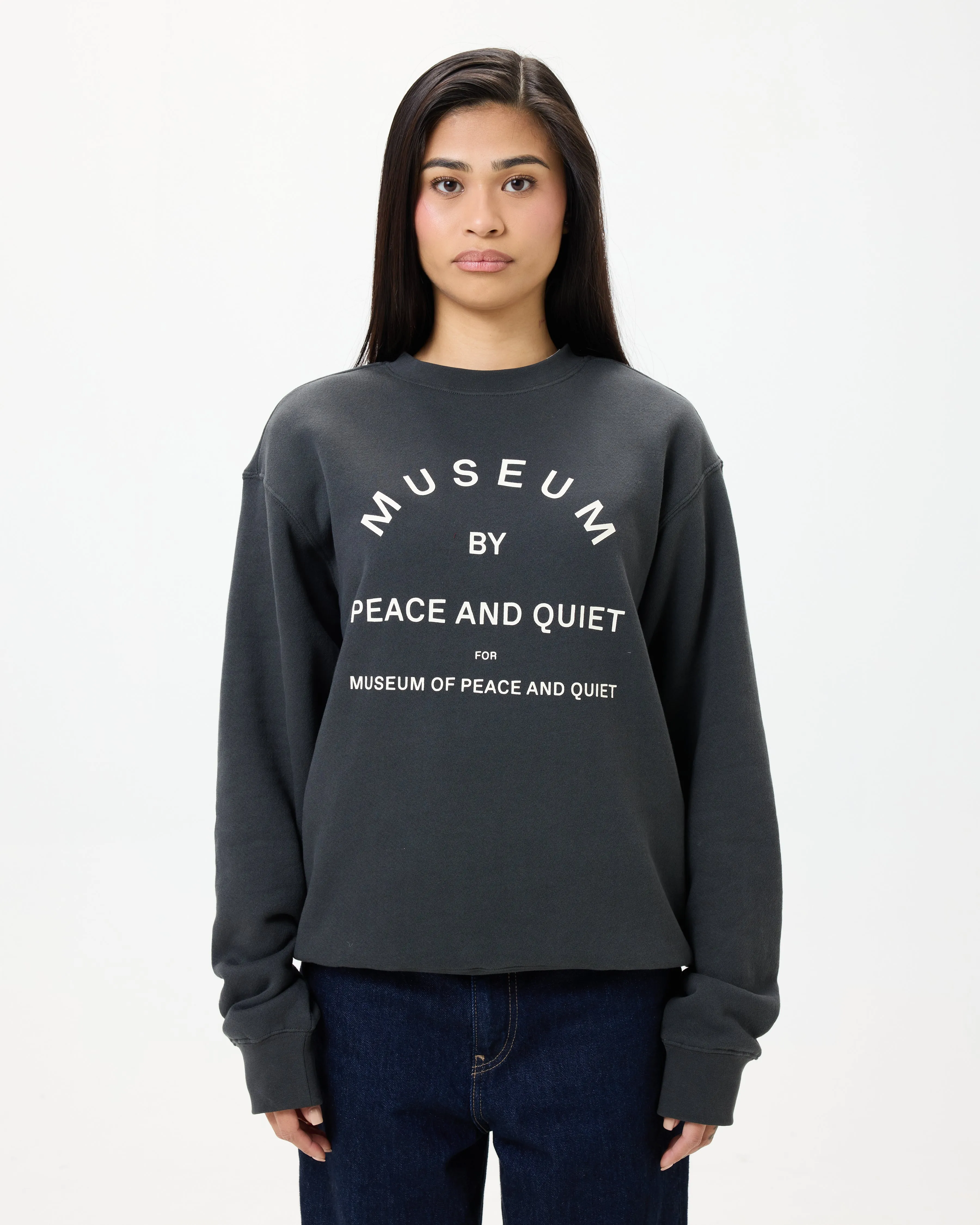 Museum by PQ Crewneck - Black sold by Museum of Peace and Quiet