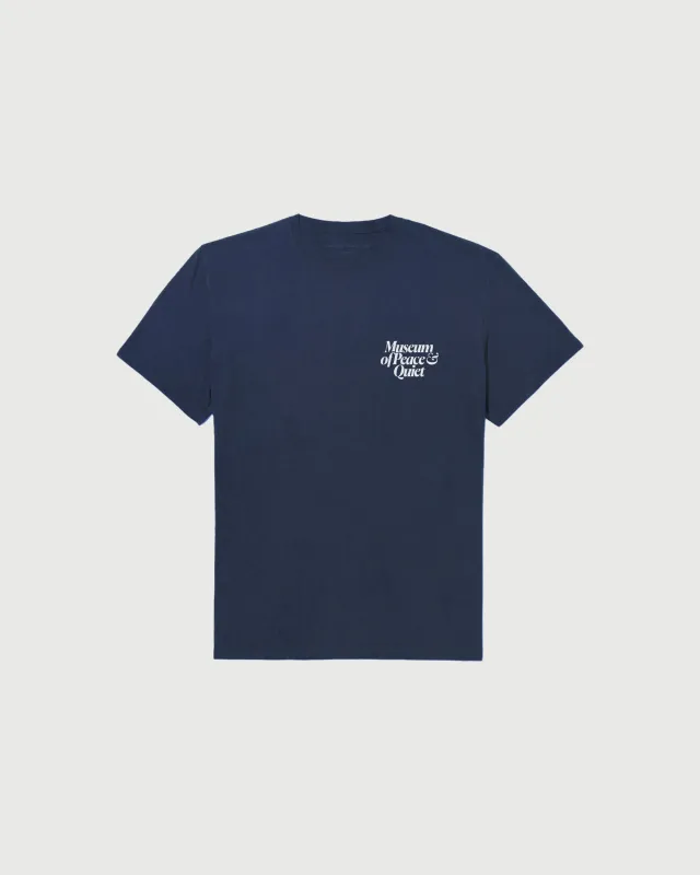 Mid Century Tee - Navy made by Museum of Peace and Quiet