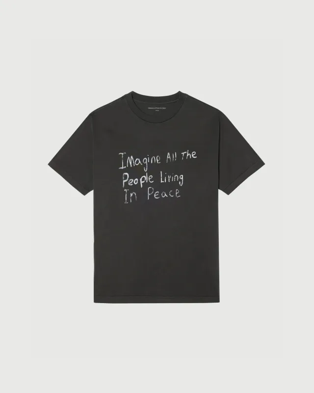 Imagine Tee - Black made by Museum of Peace and Quiet