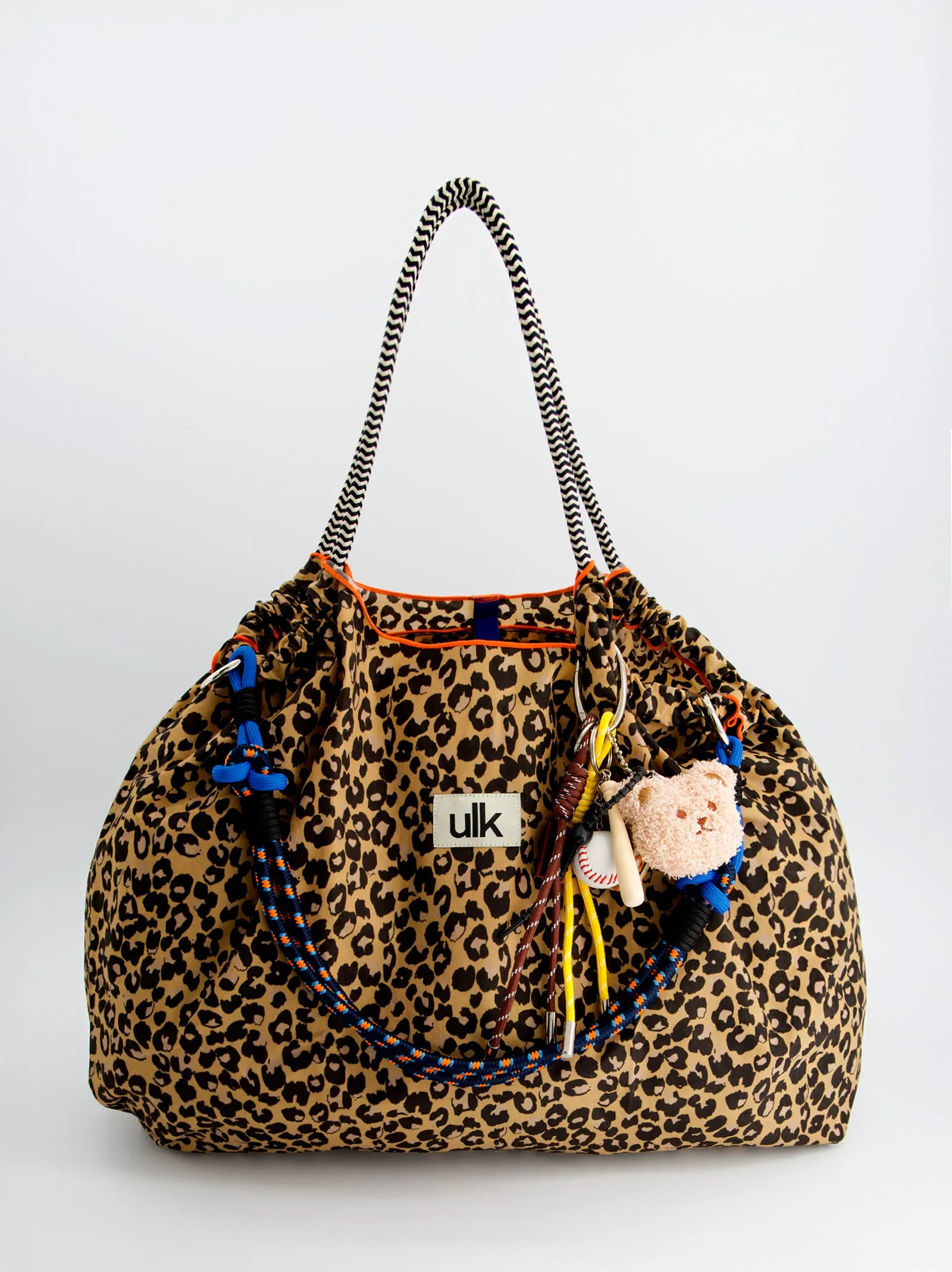 Nylon tote bag with charms - ULK Merly sold by Ulanka