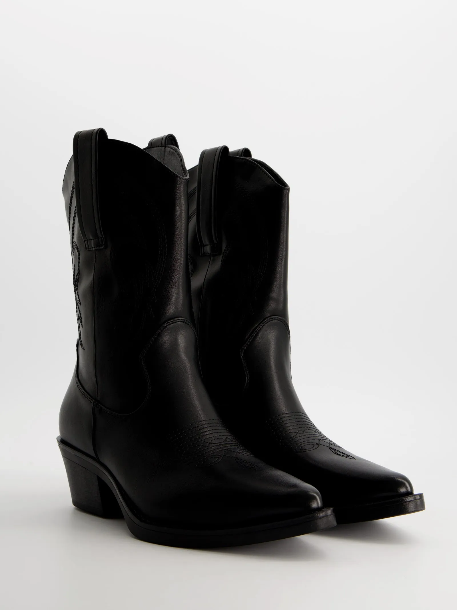 Faux leather cowboy boots - Brooklyn sold by Ulanka product image thumbnail 2