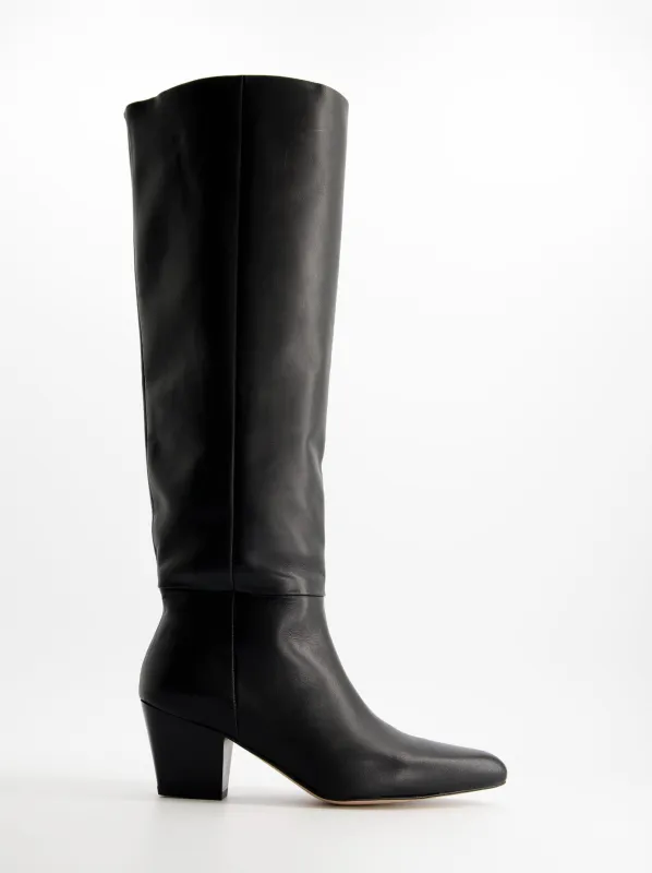 High leather boots with heels - Brera sold by Ulanka