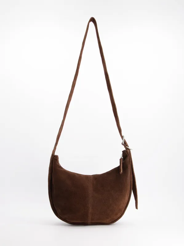 Suede crescent bag - Marseille sold by Ulanka
