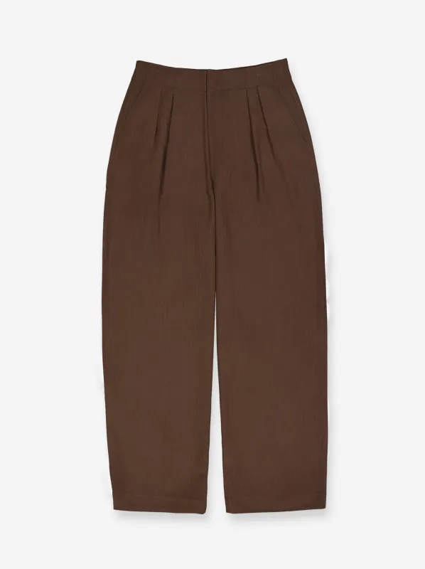 Pinstripe pleated trousers - Astrid sold by Ulanka