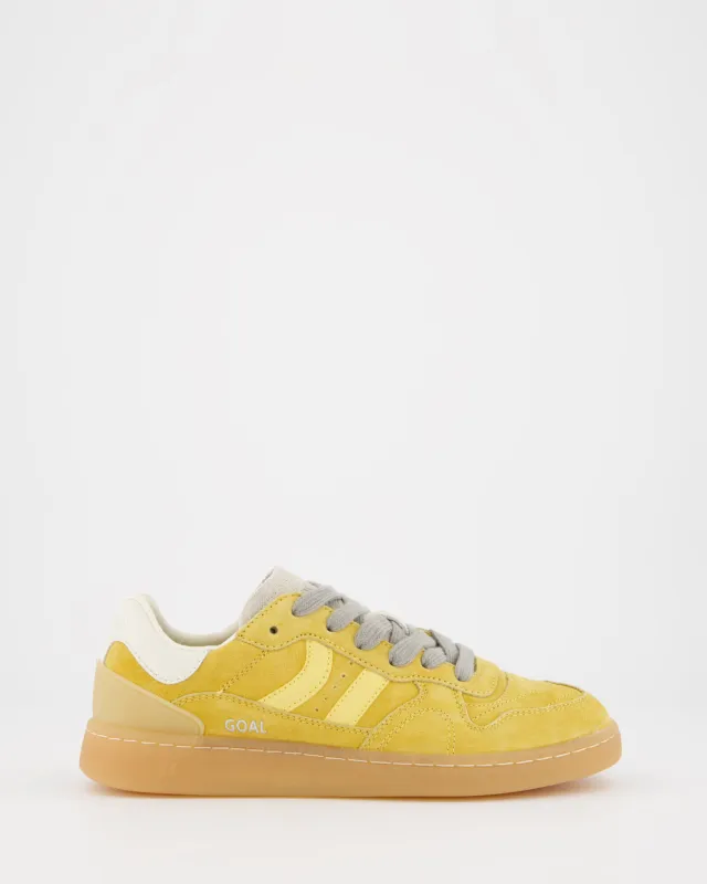 Coolway Goal - Yellow Leather Sneakers sold by Ulanka