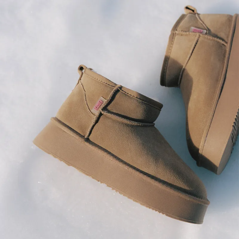 Earth by Ulanka Miwa - Platform furry ankle boots sold by Ulanka