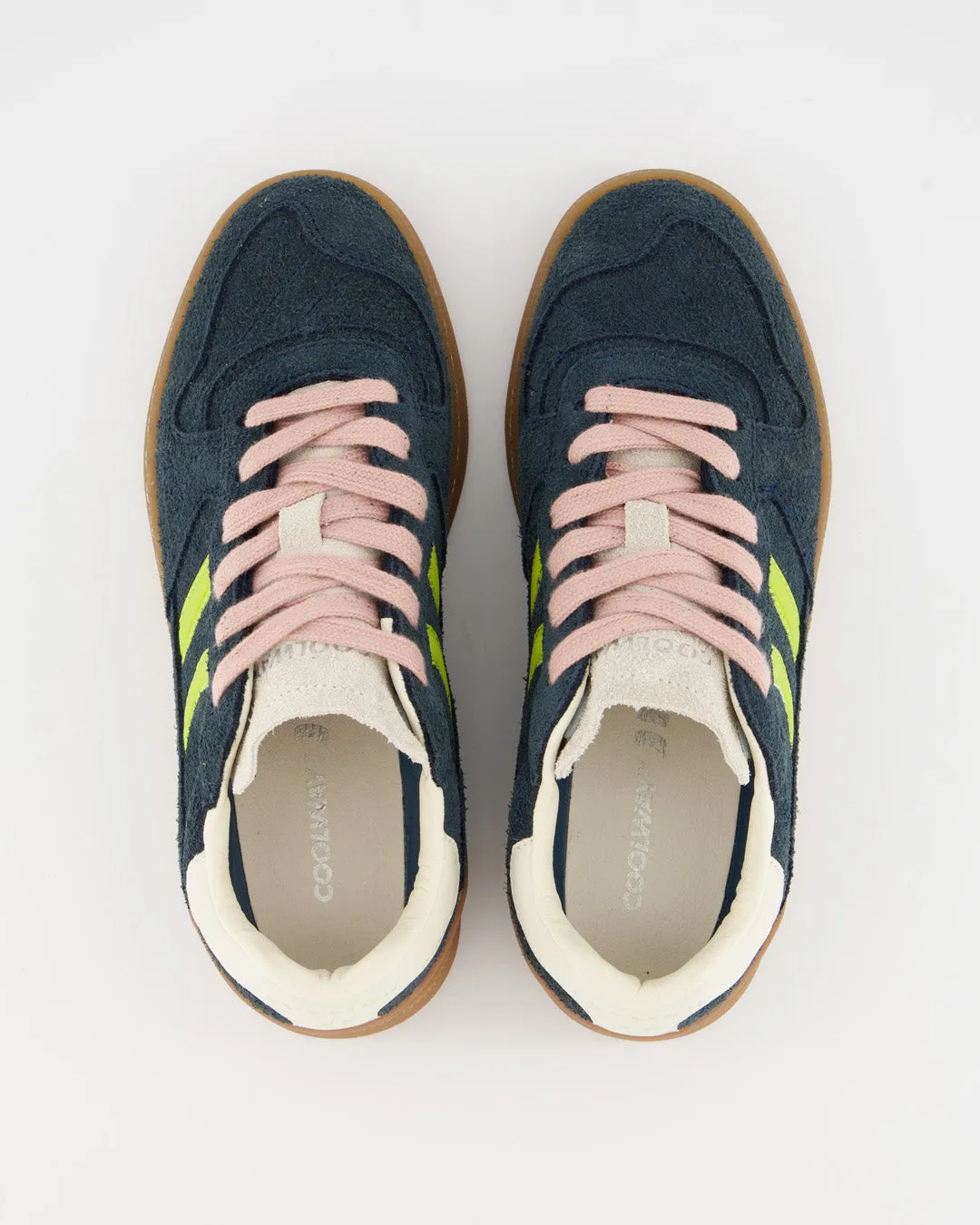 Coolway Goal - Blue Leather Sneakers sold by Ulanka product image thumbnail 3