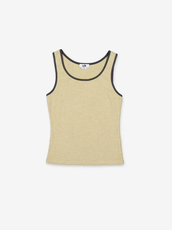 ULK Clover Piping Tank Top sold by Ulanka