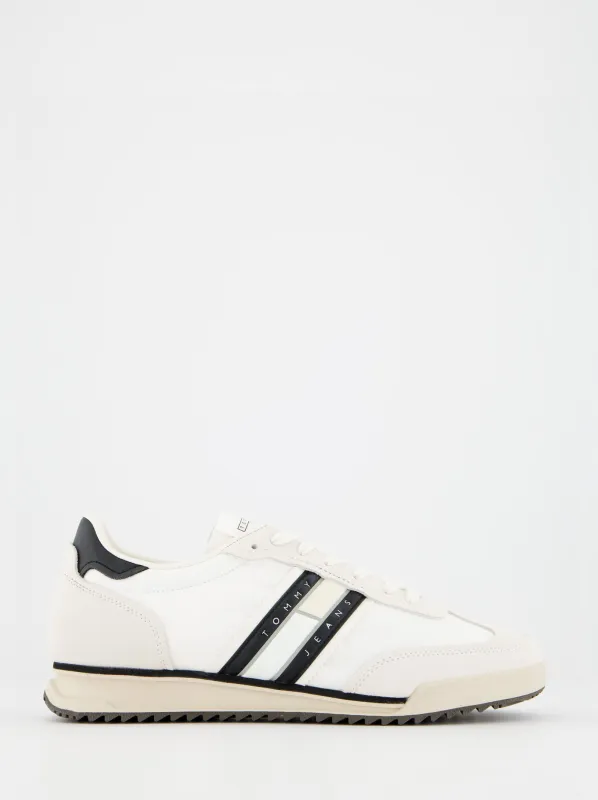 Tommy Hilfiger white leather running shoes sold by Ulanka