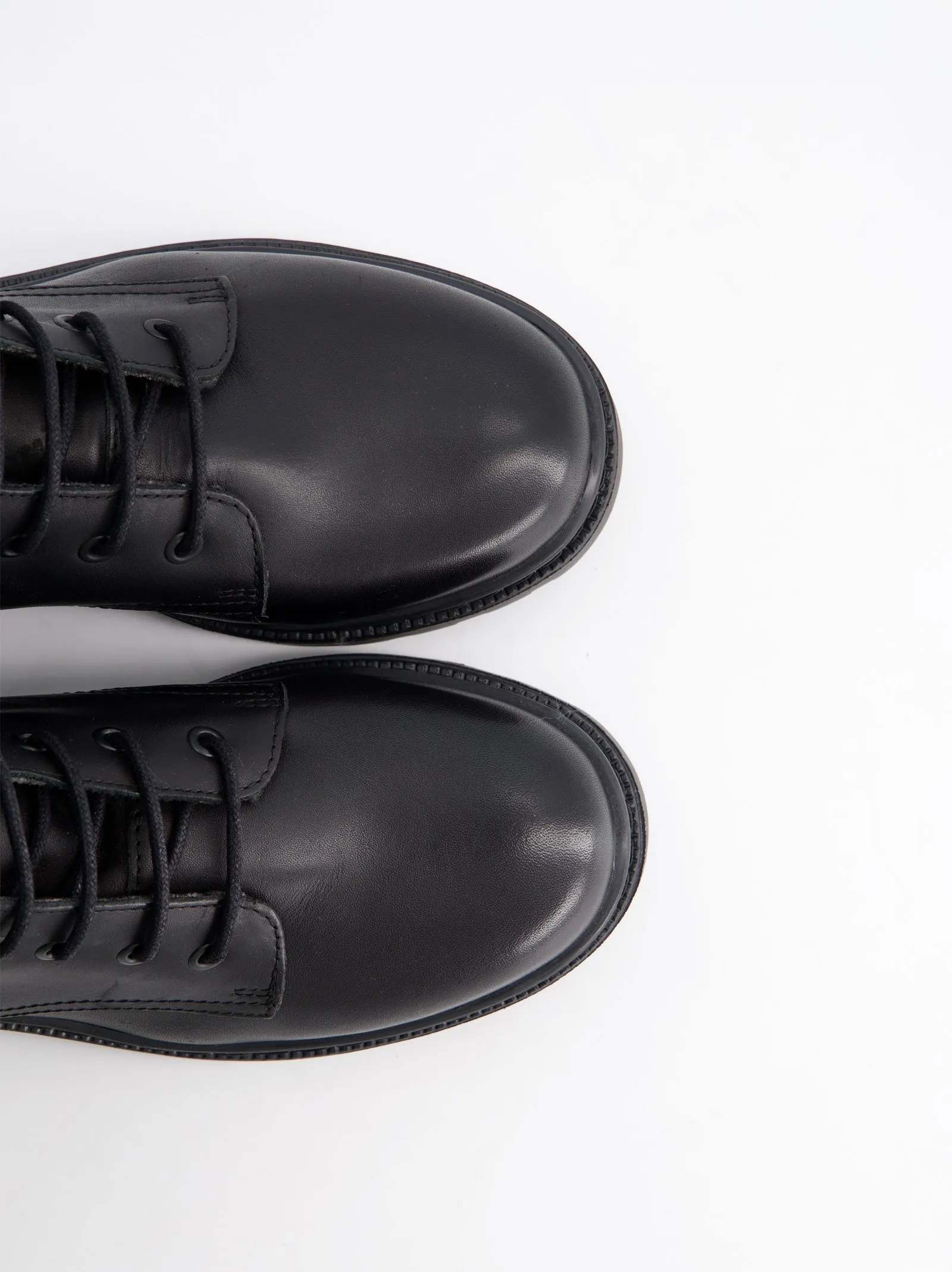 Black leather military boots - Fanny sold by Ulanka product image thumbnail 4