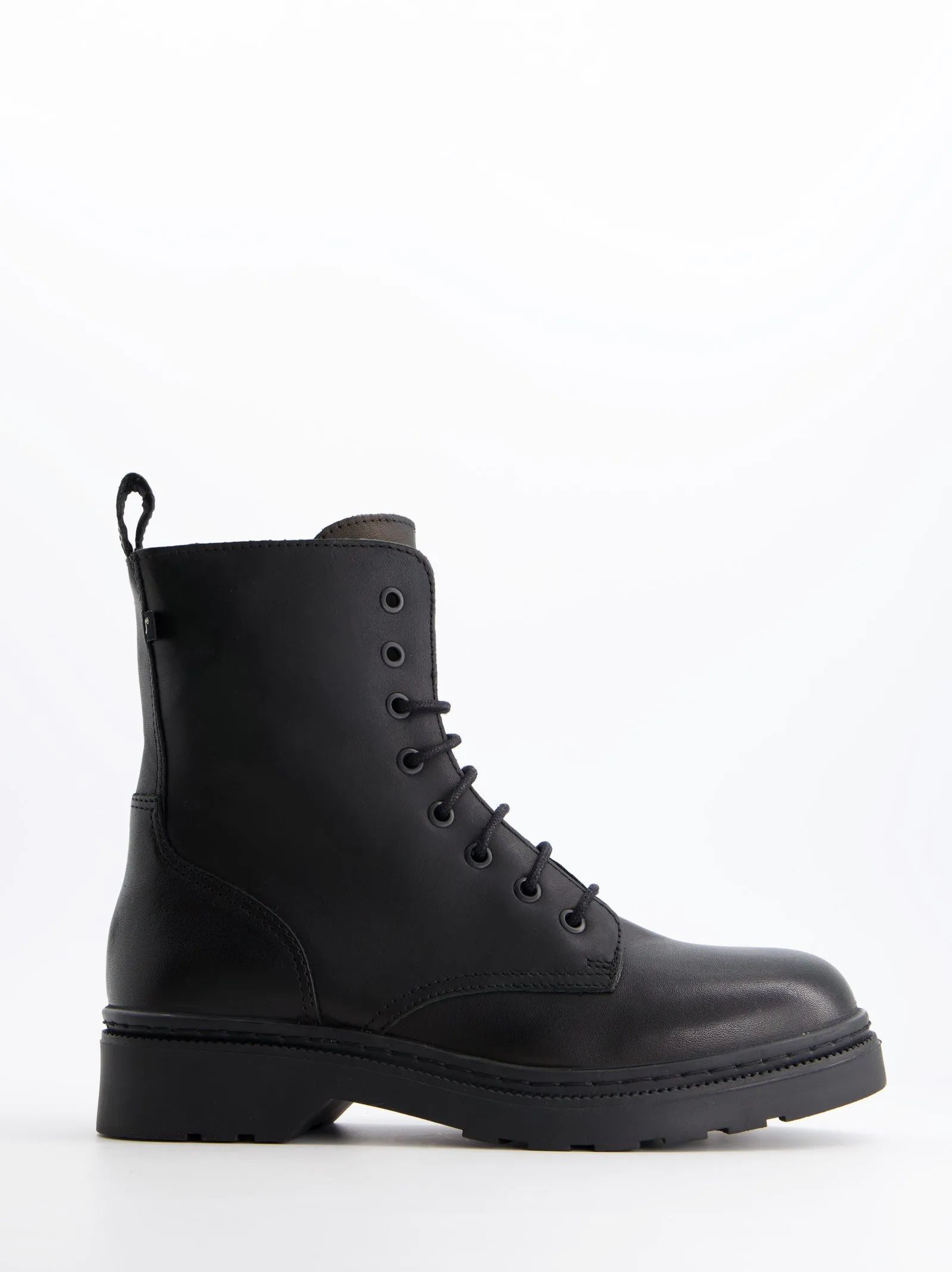 Black leather military boots - Fanny sold by Ulanka