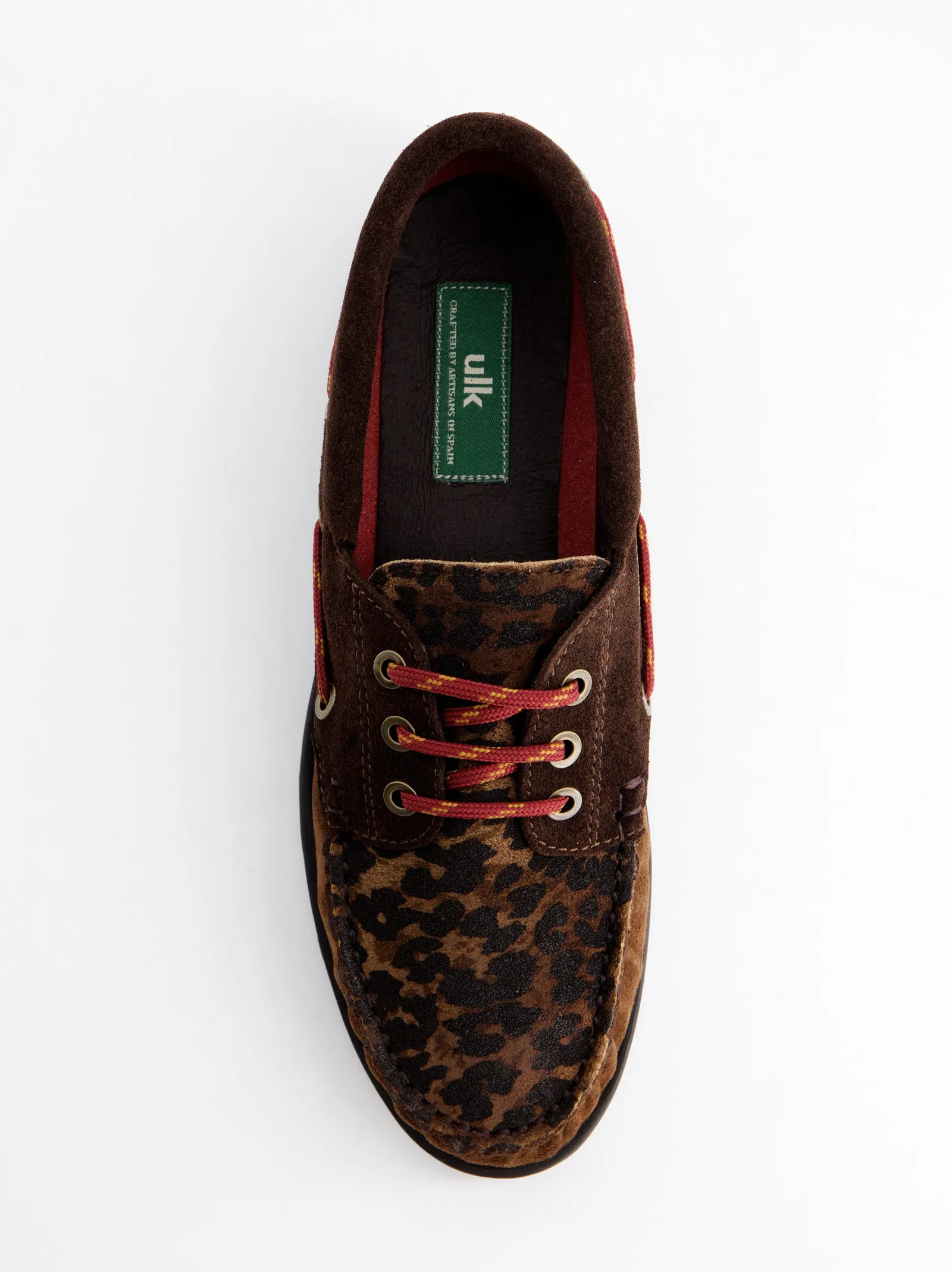 Animal print leather boat shoes - Temi sold by Ulanka product image thumbnail 2