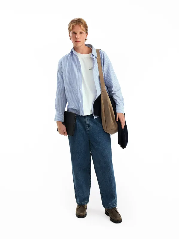 Baggy jeans with front pleats - Sidney made by Ulanka