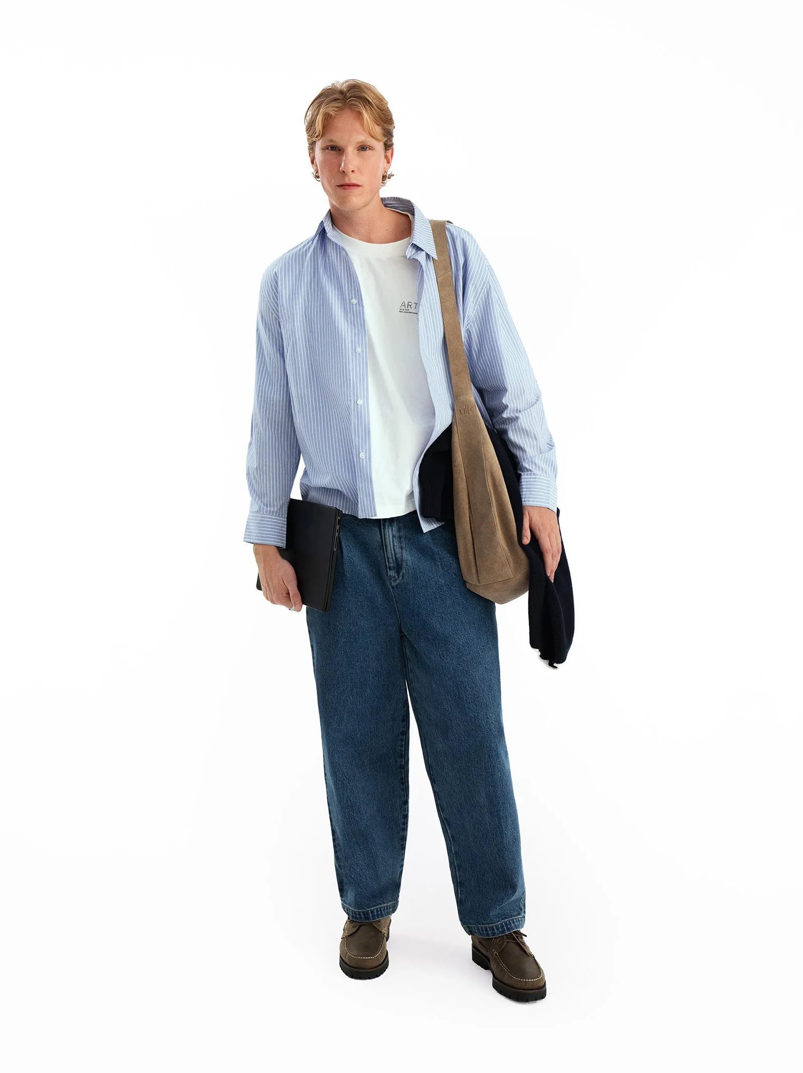 Baggy jeans with front pleats - Sidney sold by Ulanka
