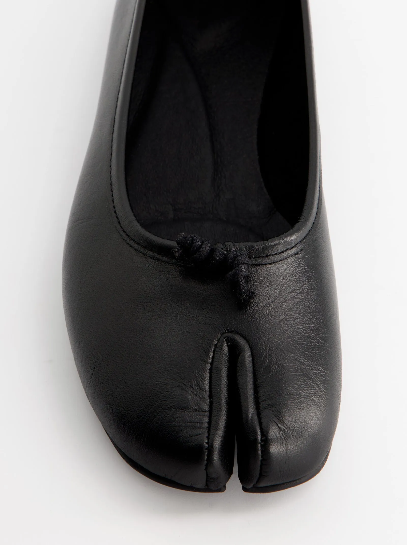 Black leather tabi ballerinas - ULK Karva sold by Ulanka product image thumbnail 4