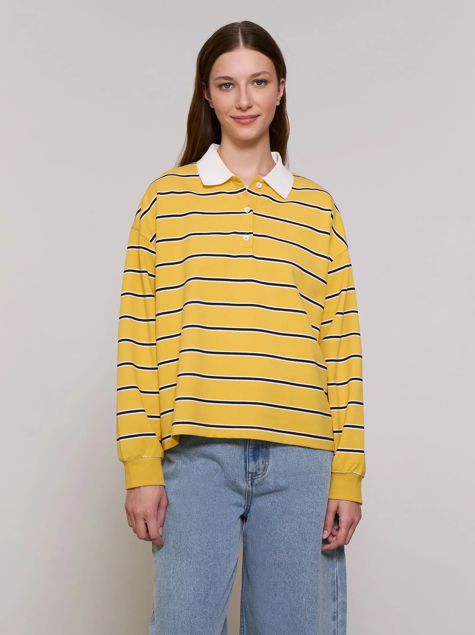 Long sleeve t-shirt with polo neck - ULK Luc sold by Ulanka product image thumbnail 3