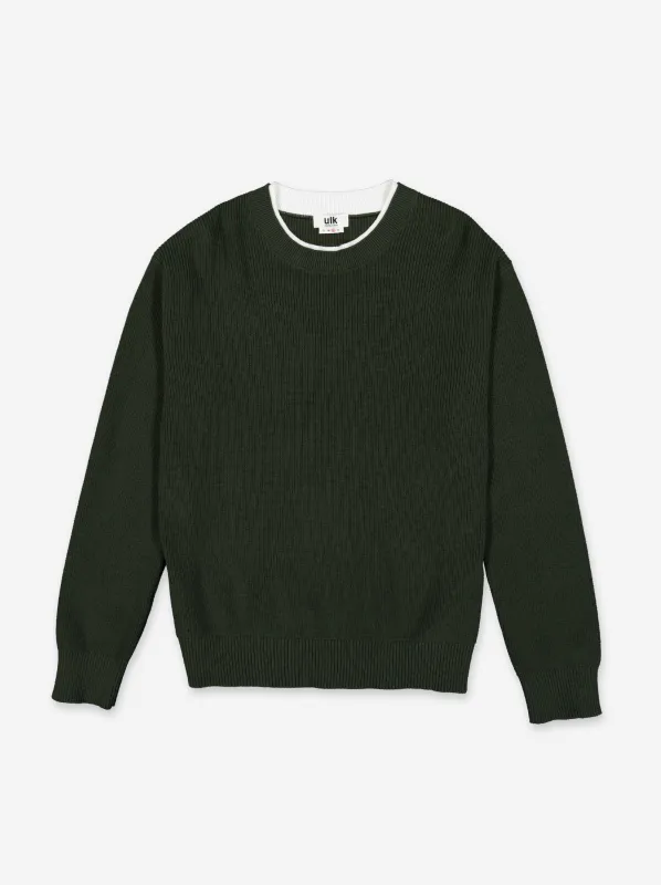 Long sleeve knitted sweater - ULK Robert sold by Ulanka