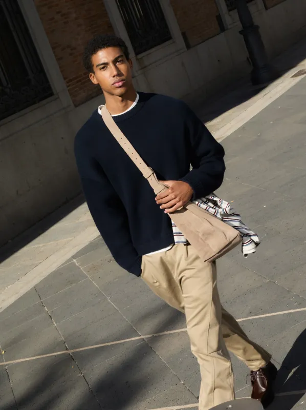 Long sleeve knitted sweater - ULK Robert sold by Ulanka