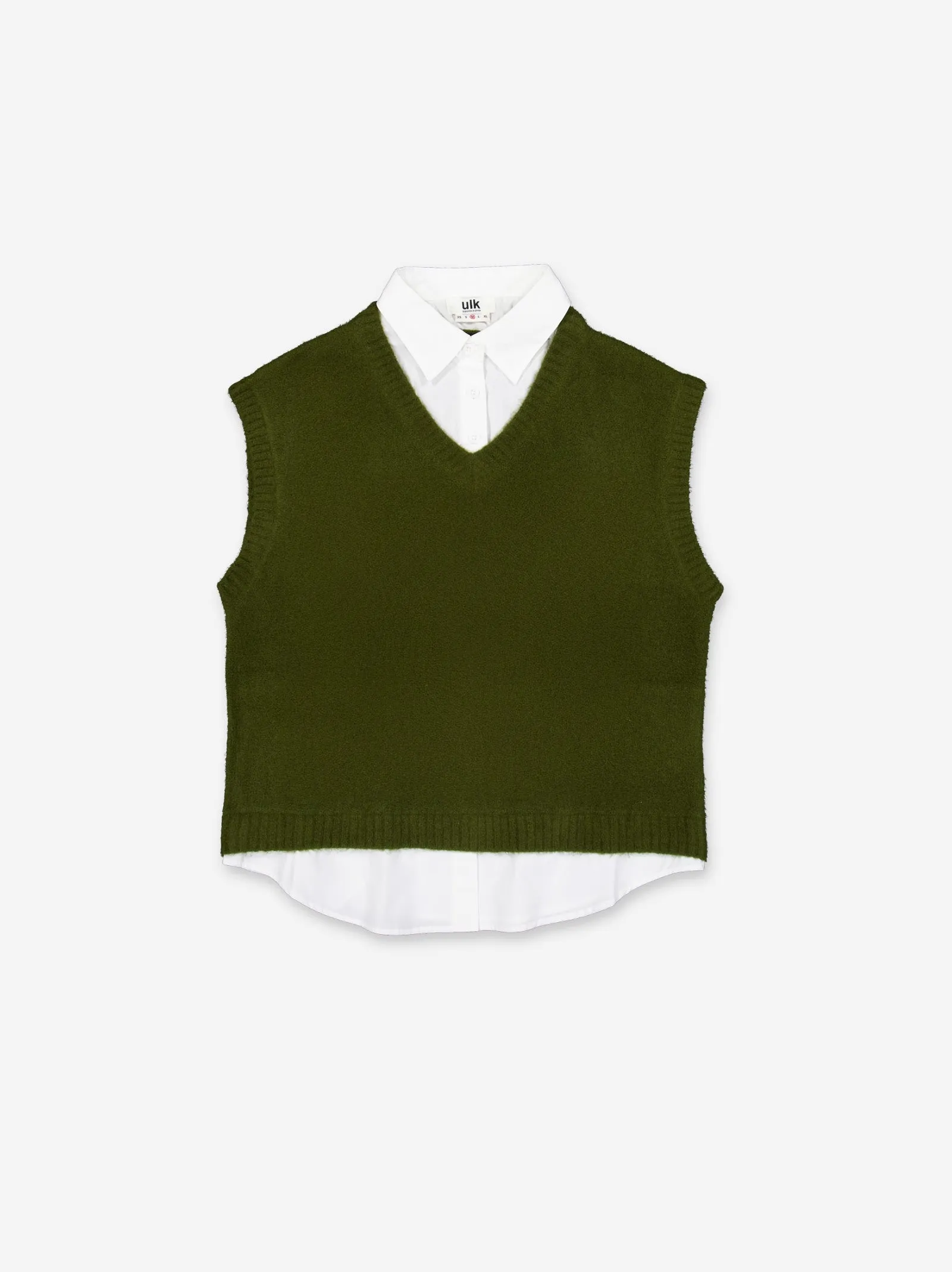 Knitted vest with shirt - ULK Joile sold by Ulanka