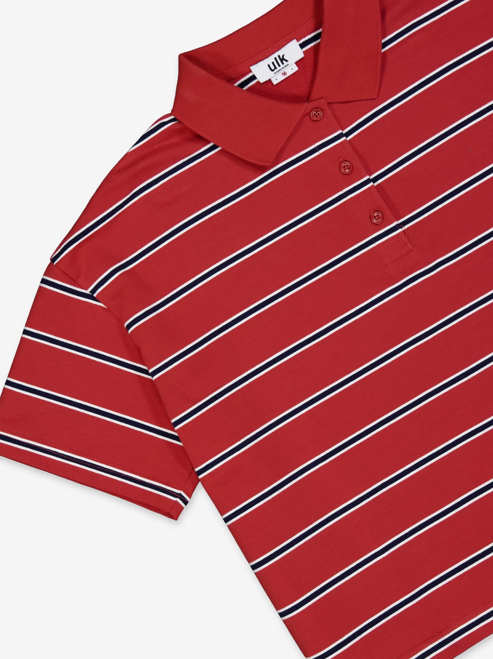 Striped polo neck t-shirt - ULK Sakura sold by Ulanka product image thumbnail 4