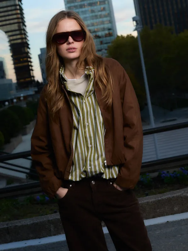 Striped poplin shirt - ULK Alina made by Ulanka