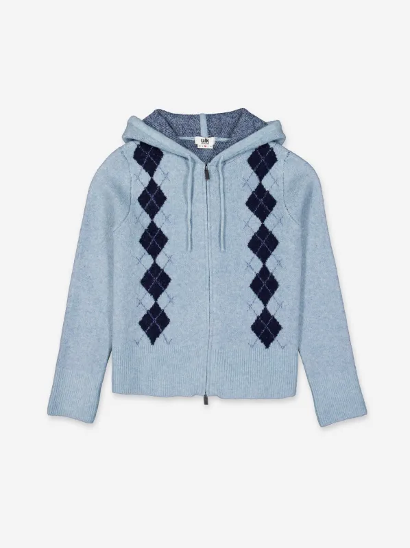 Zip-up knit sweater - ULK Alice sold by Ulanka