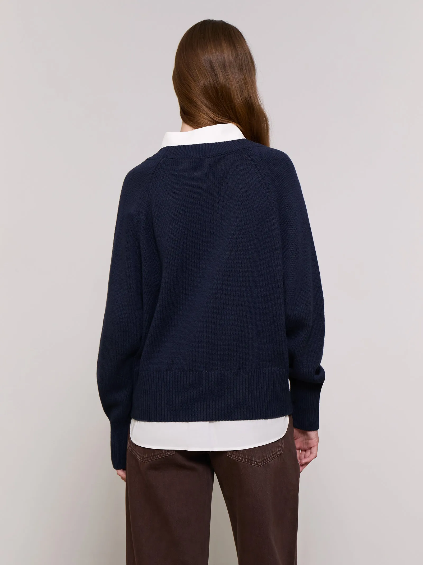 Knitted sweater with shirt - ULK Vera sold by Ulanka product image thumbnail 4