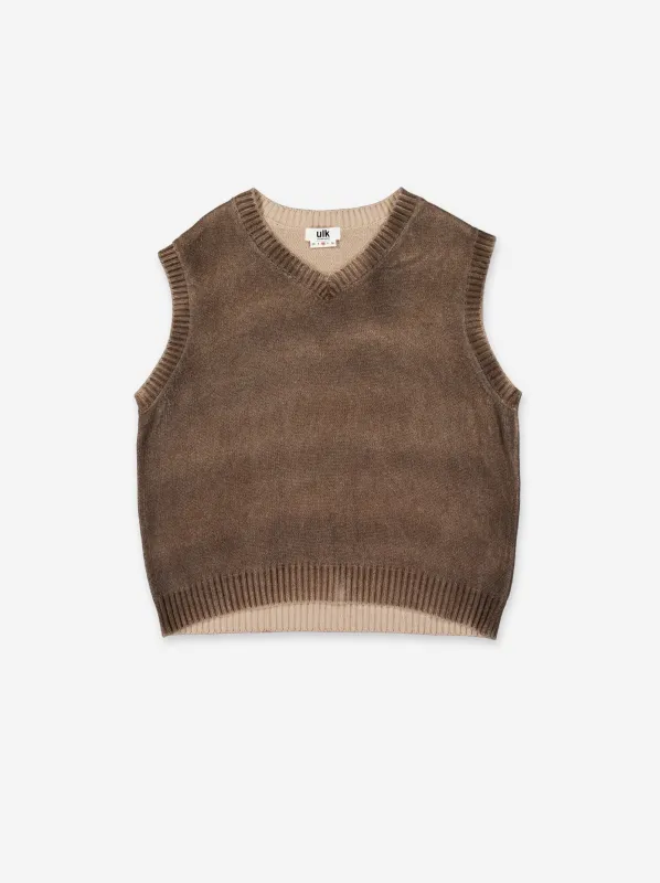 Tye dye knit vest - ULK Delta sold by Ulanka