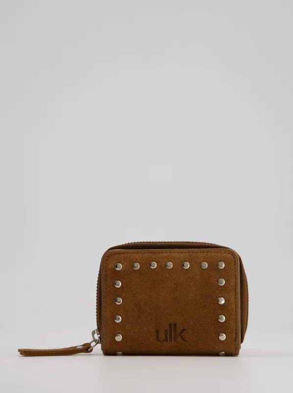 Studded Suede Wallet - ULK Baly made by Ulanka