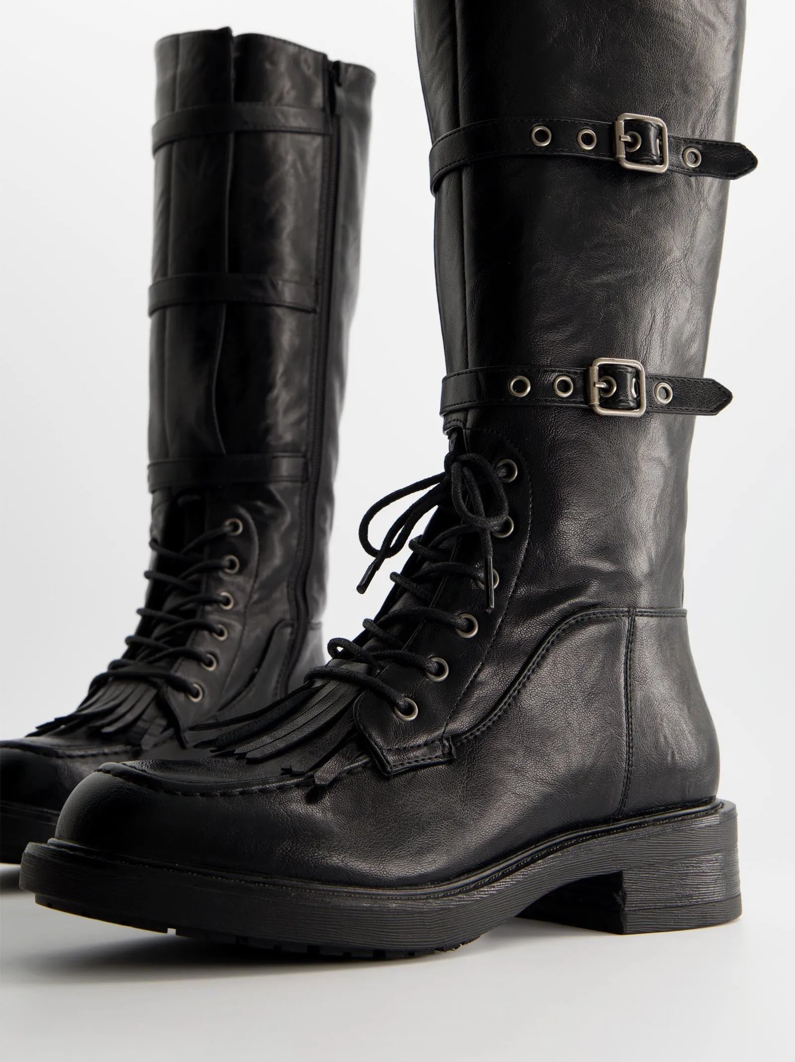 High boots with laces - ULK Cayetana sold by Ulanka product image thumbnail 3