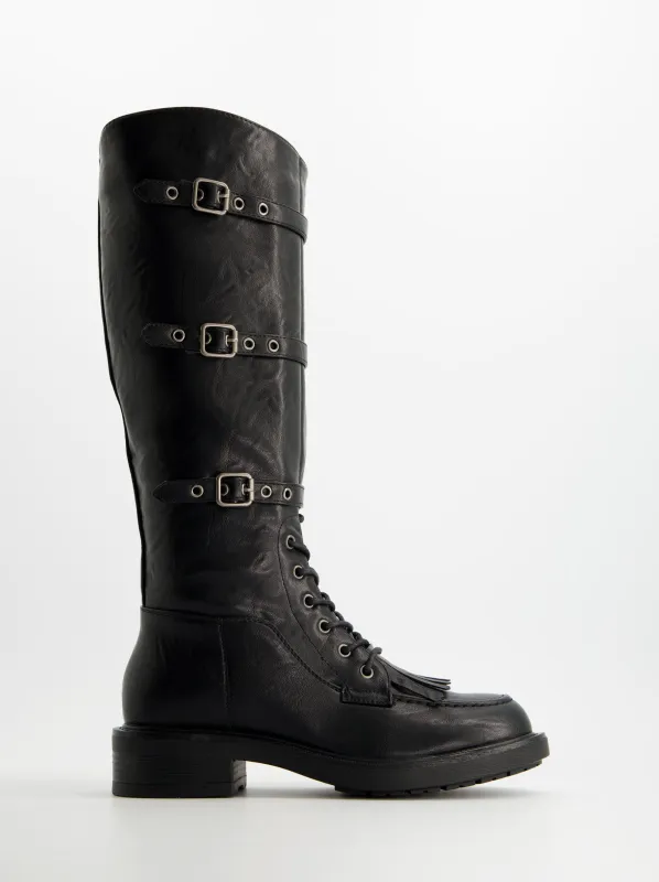 High boots with laces - ULK Cayetana sold by Ulanka
