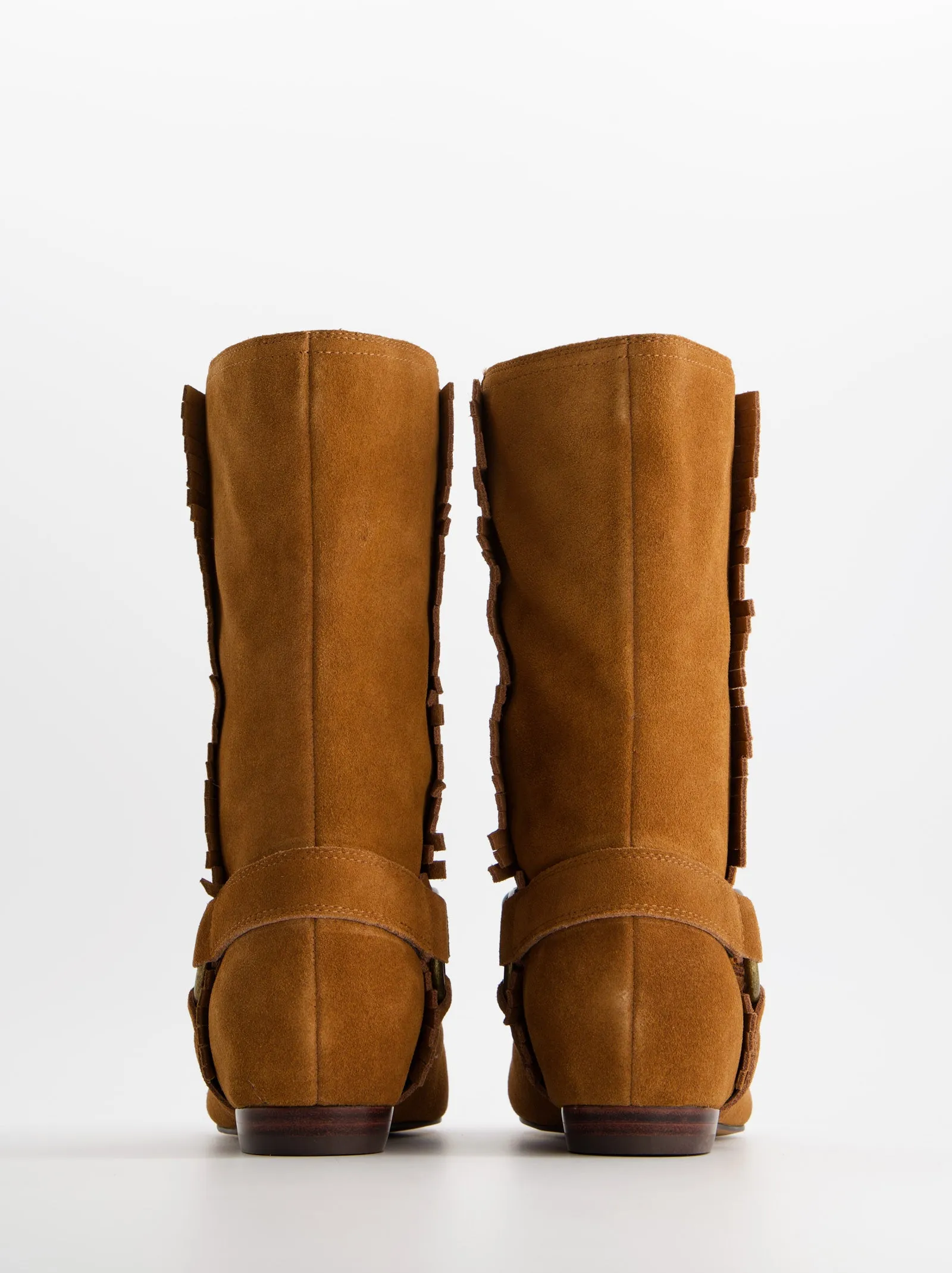 Boho style suede flat ankle boots - ULK Doha sold by Ulanka product image thumbnail 5