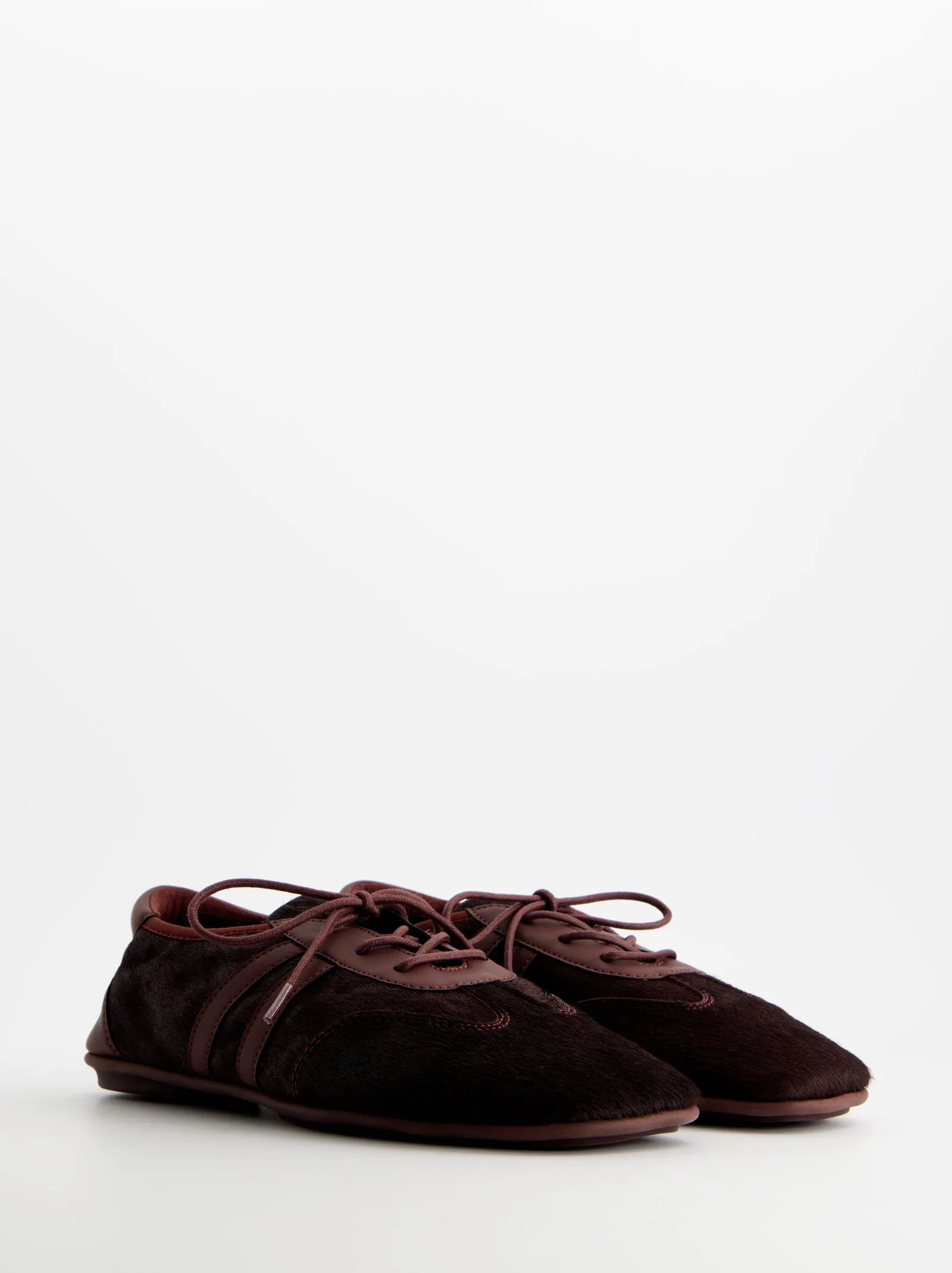Burgundy fur slippers - ULK Lia sold by Ulanka product image thumbnail 3
