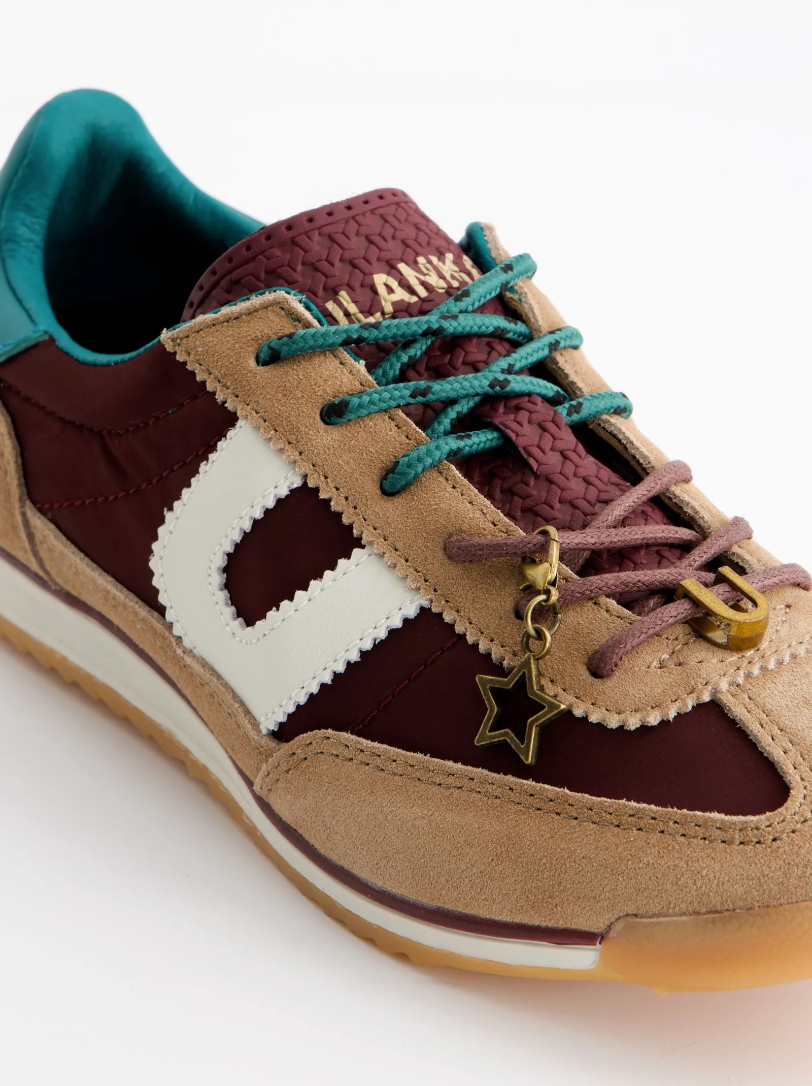 Burgundy leather sneakers - ULK Sury sold by Ulanka product image thumbnail 3