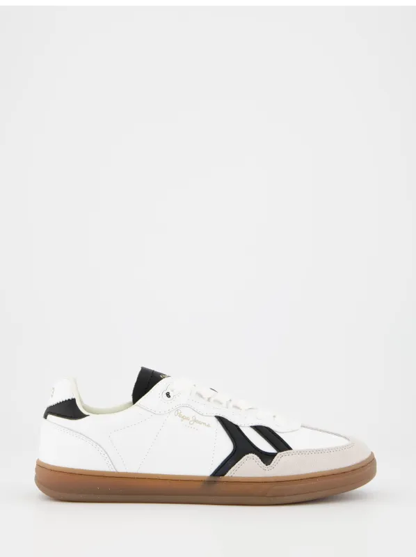 Pepe Jeans leather sneakers with suede details sold by Ulanka