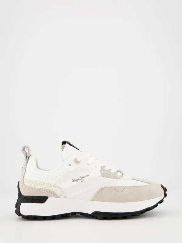 Pepe Jeans suede sneakers with animal print details sold by Ulanka