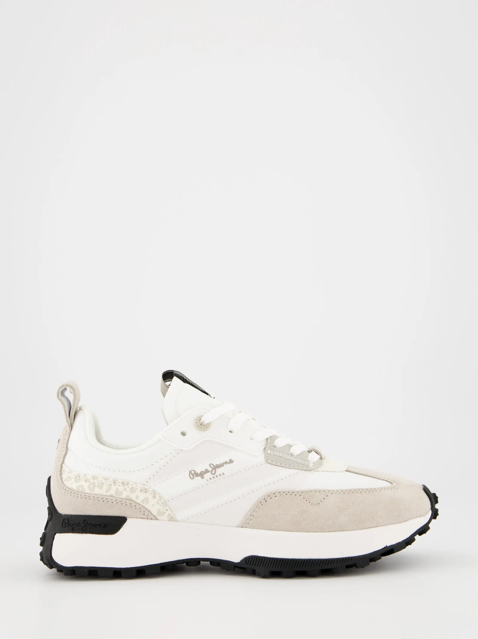 Pepe Jeans suede sneakers with animal print details sold by Ulanka