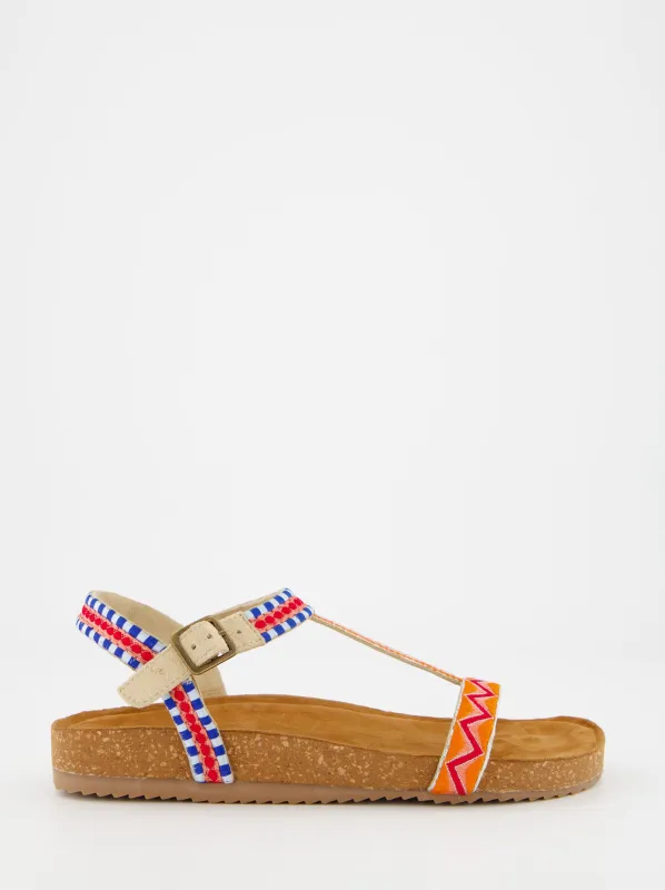 Organic flat sandals - Birky sold by Ulanka