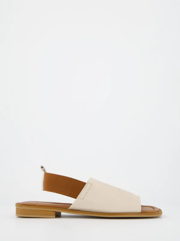 Ulanka Sandy flat leather sandals sold by Ulanka