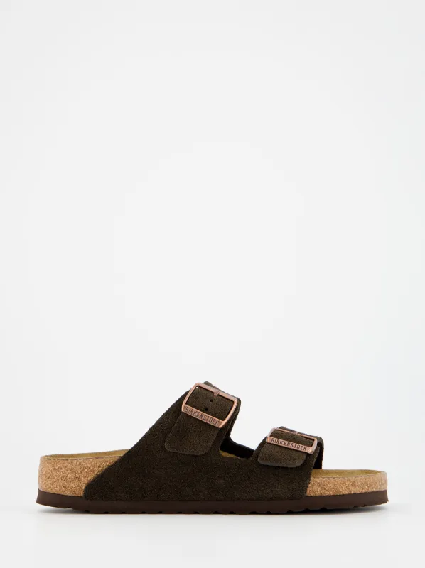 Birkenstock Arizona suede bio sandals with soft insole sold by Ulanka