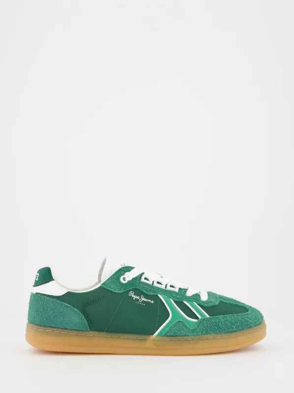 Pepe Jeans vintage-style leather sneakers sold by Ulanka