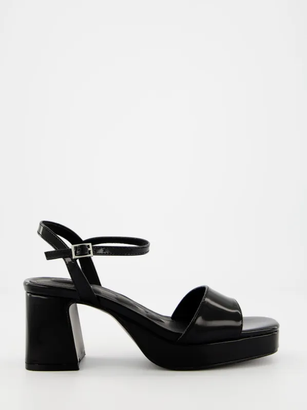 Black heeled sandals - Medina sold by Ulanka
