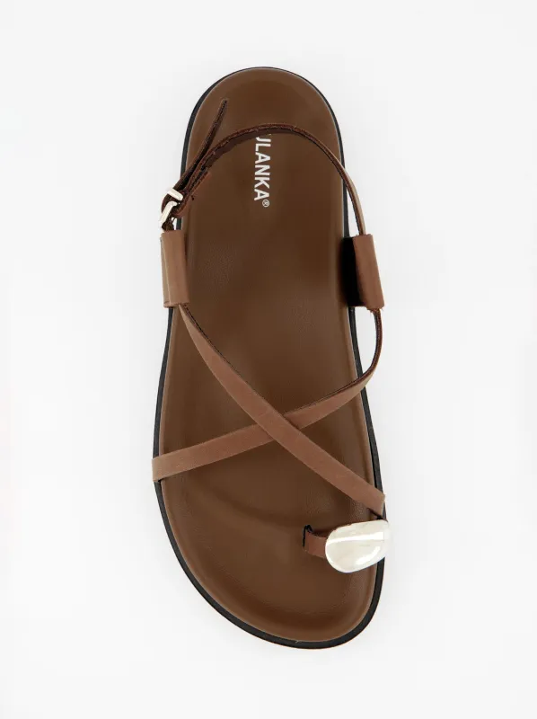 Flat strap sandals - Anibal sold by Ulanka