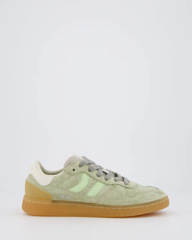 Coolway Goal - Green Leather Sneakers sold by Ulanka