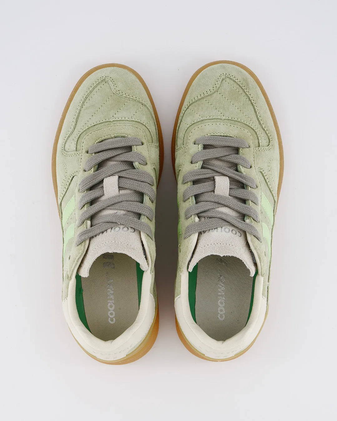 Coolway Goal - Green Leather Sneakers sold by Ulanka product image thumbnail 3