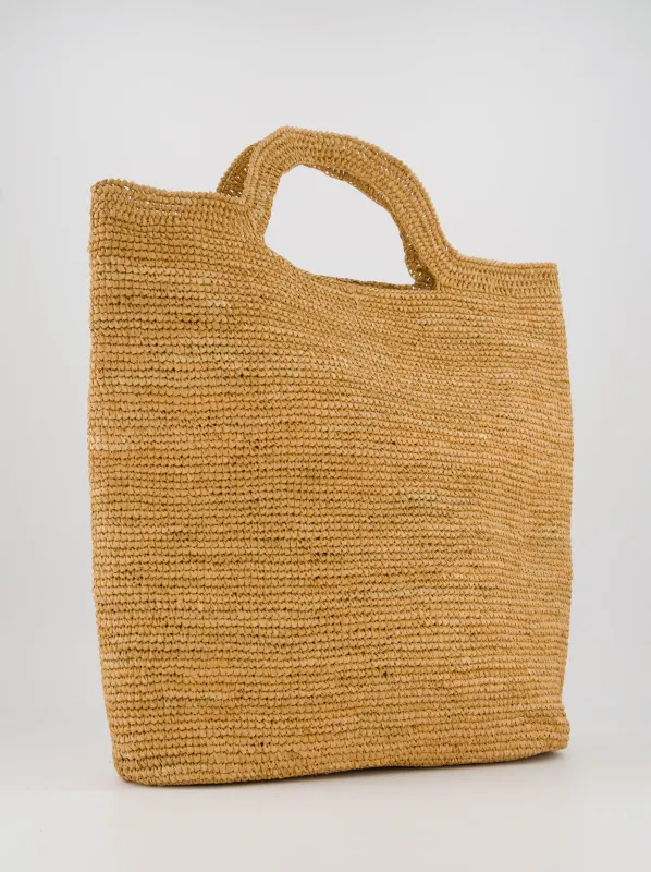 Ulanka Dashe raffia tote bag sold by Ulanka