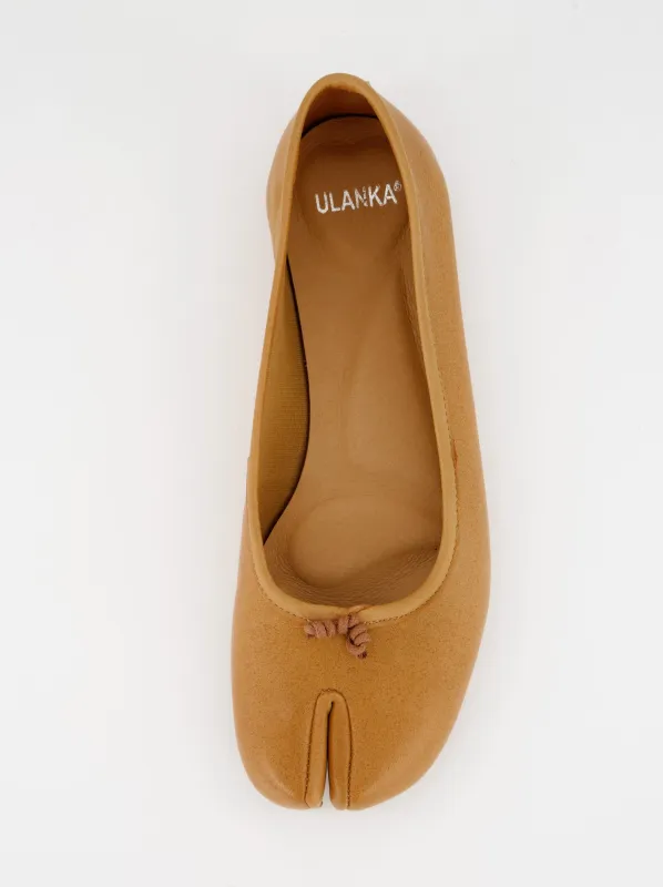 Leather tabi ballerinas - Karva sold by Ulanka