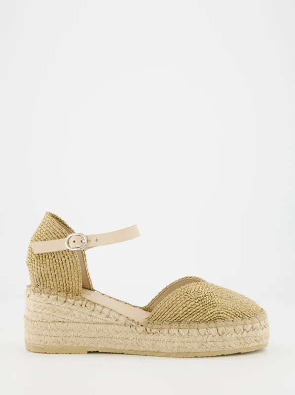 Esparto wedge espadrilles - Cadaqués made by Ulanka