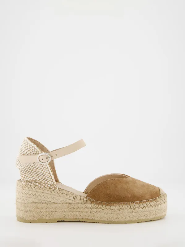 Esparto and leather espadrilles - Denia sold by Ulanka